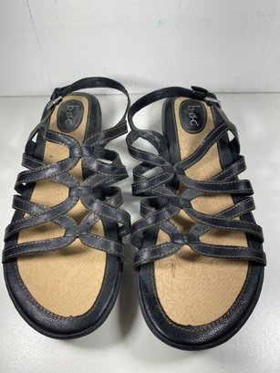 Women's BOC Black Strappy Size 11 Sandals