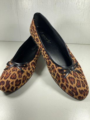 Women's Size 11 Amanda Brand Leopard Slip On Shoes With Short Heel