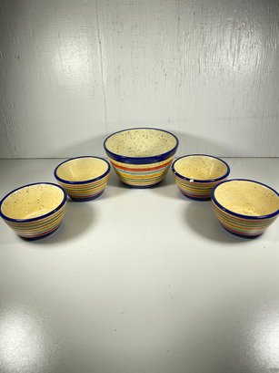 Set Of 5 Pfaltzgraf Sedona Bowls