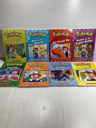 Lot Of 8 Pokemon Scholastic Chapter Books