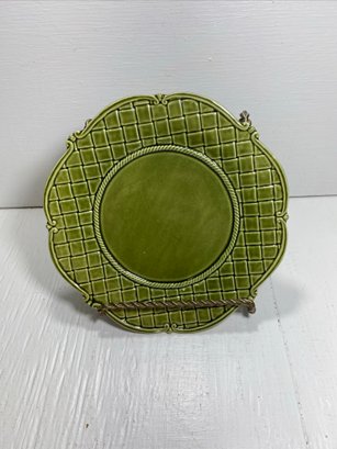 Unbranded Green Colored Woven 8' Plate