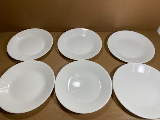 Set Of 6 Corelle White 6.75' Dessert Plates