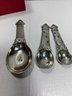 Hans Turnwal And Boston Warehouse 6 Piece Set Of Coral Signature Measuring Spoons And Cheese Spreaders