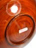 13.75' Made In Vietnam Wooden Glazed Serving Platter Plate