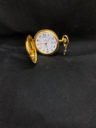 Calibri Gold Tone Pocket Watch Untested