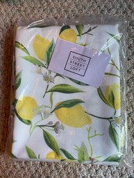 New South Street Loft Lemon Printed Shower Curtain All Polyester