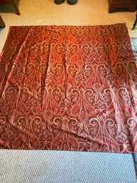 Classic Home Paisley Red Shower Curtain