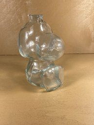 Vintage Glass Snoopy Coin Bank