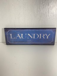 Blue Laundry Wall Hanging Plaque