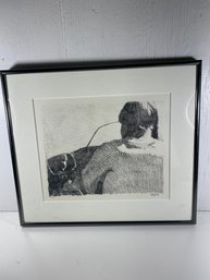 Mayhew 1 Of 4 Smudged Matted Framed Print