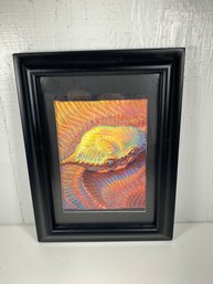 Multicolored Vibrant Print Matted In Frame