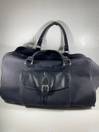 Chaps Brand Black Wheeled Carry On Travel Bag