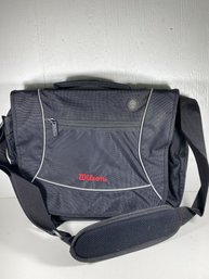 Wilson Brand Black Laptop Messenger Bag