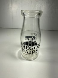 5.5' Oregon Dairy Glass Milk Bottle