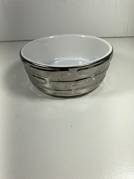 Bailey & Bailda 5' Silver Tone Pet Bowl Dish