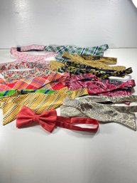 Lot Of 10 Men's Adjustable Bow Ties- Nicole Miller, Hanauer, Hermoso, And More