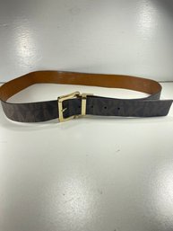 Michael Kors Signature Faux Leather  Brown Belt