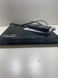 Working Magnavox Blue Ray/ DVD Player Model MBP5320F/F7 With Remote And Manual