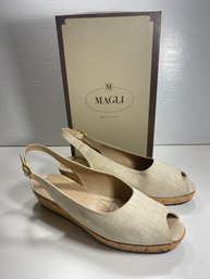 Like New Women's Magli Wedge Sandals With Box Size 7