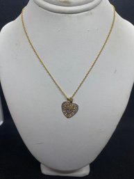 NWT Women's JCM 10KT Gold Filled Heart Necklace