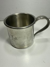 Woodbury Pewterers Handled Pewter Cup Mug