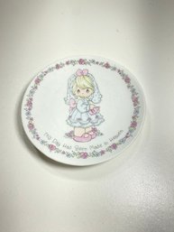 Vintage 1990 Precious Moments ' This Day Has Been Made In Heaven' Miniature Plate