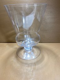 10' Wide Mouth Clear Glass Vase