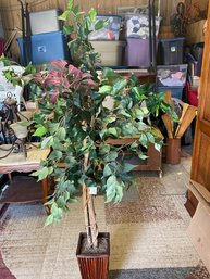 Small Decorative Fake Tree Plant In Planter