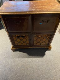 1947 Zenith Radio 12H092 Turntable Cabinet For Parts Or Repair