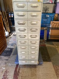 Wright & Co Metal Card Catalog Cabinet