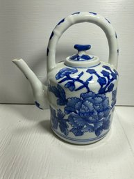 Nantucket Blue Floral Teapot