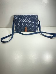 Women's Thirty One Blue Polka Dot Crossbody Purse