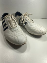 Men's Adidas White Leather Sneaker Shoes Size 10