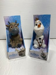 Lot Of 2 Brand New Disney's Frozen Olaf And Sven Figurines Toys
