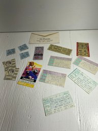 Lot Of 14 Vintage Ticket , Sports, And Broadway Stubs