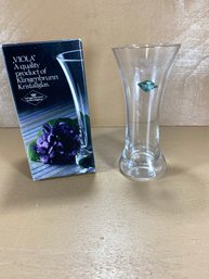 New In Box Kingenbrunn Kristallglas Germany 5' Crystal Vase