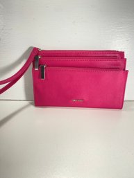 Nine West Pink Wristlet Clutch Wallet