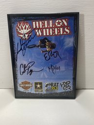 Hell On Wheels Autographed Photo In Frame