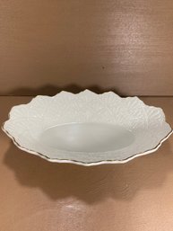 Lenox Cream And Gold Tone Trinket Bowl Dish