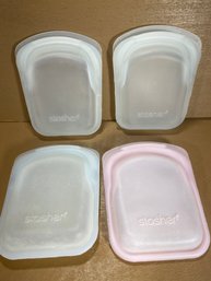 Lot Of 4 Stasher Silicone Sealer Bags