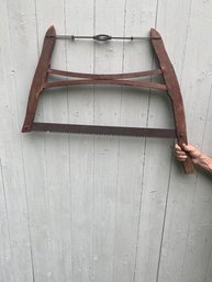 Antique Cross Cut Bow Saw