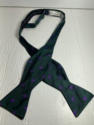 Peter Millar All Silk Green Been Men's Adjustable Bow Tie