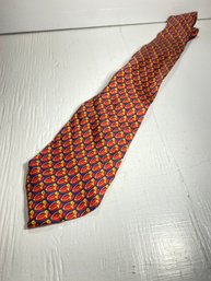 Men's Gucci Red, Blue, And Gold Tone All Silk Neck Tie