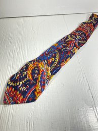 Men's V2 By Versace Multi Colored Neck Tie All Silk