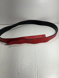 Women's Hermes Black And Red Belt 44/110