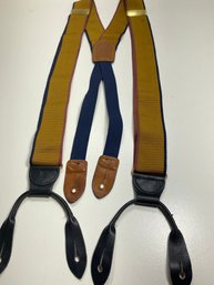 Men's Cole-haan Mustard Colored Adjustable Suspenders