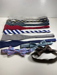 Men's Lot Of 10 Adjustable Bow Ties Various Brands Such As Penguin, Tommy Hilfiger, And More