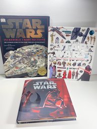 Lot Of 3 Star Wars Hardcover Books- Encyclopedias And Stories