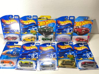 Brand New Lot Of 10 Hot Wheels Mattel Cars Years 2000-2021