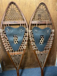Set Of Antique Adult Tubbs Co Wooden Snow Shoes
